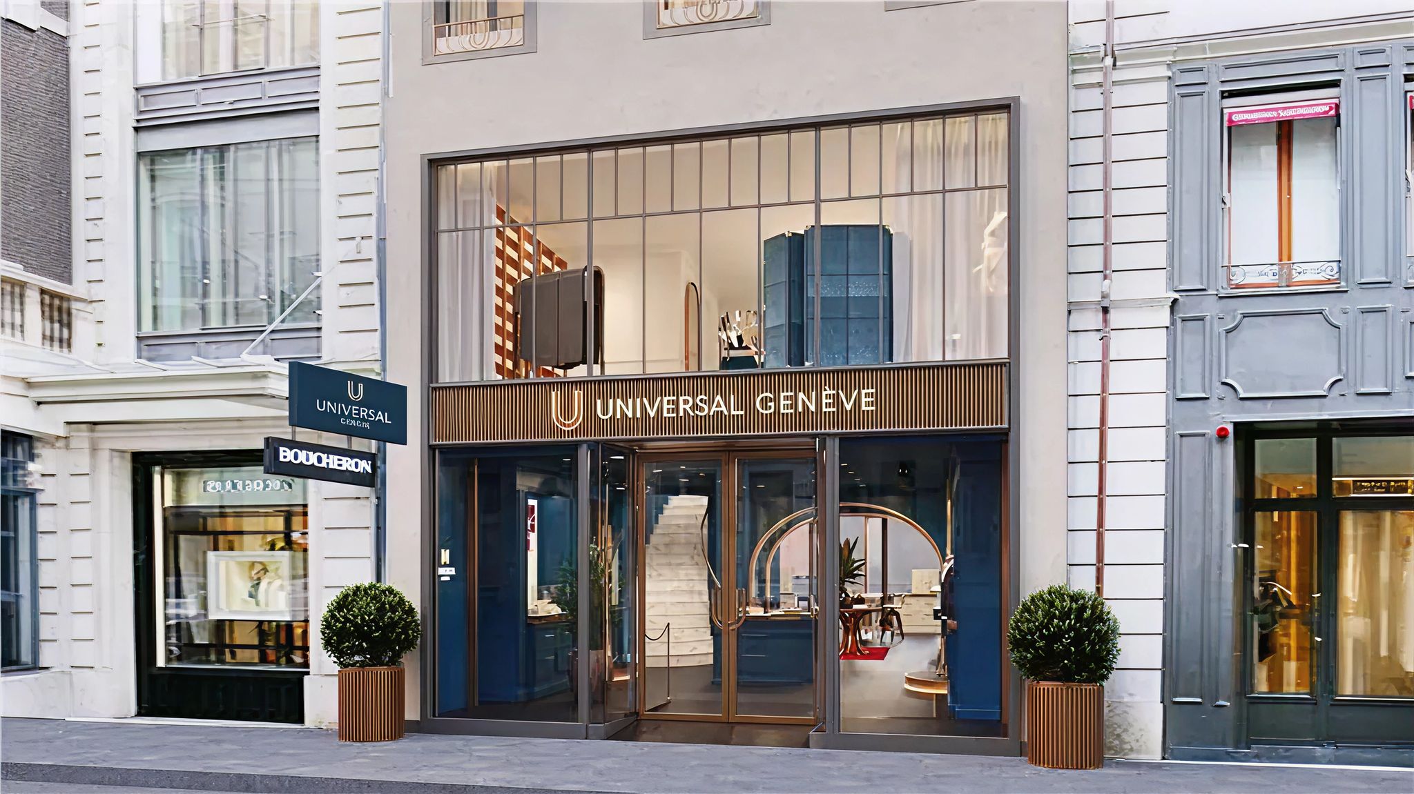 Façade d’une boutique Universal Genève