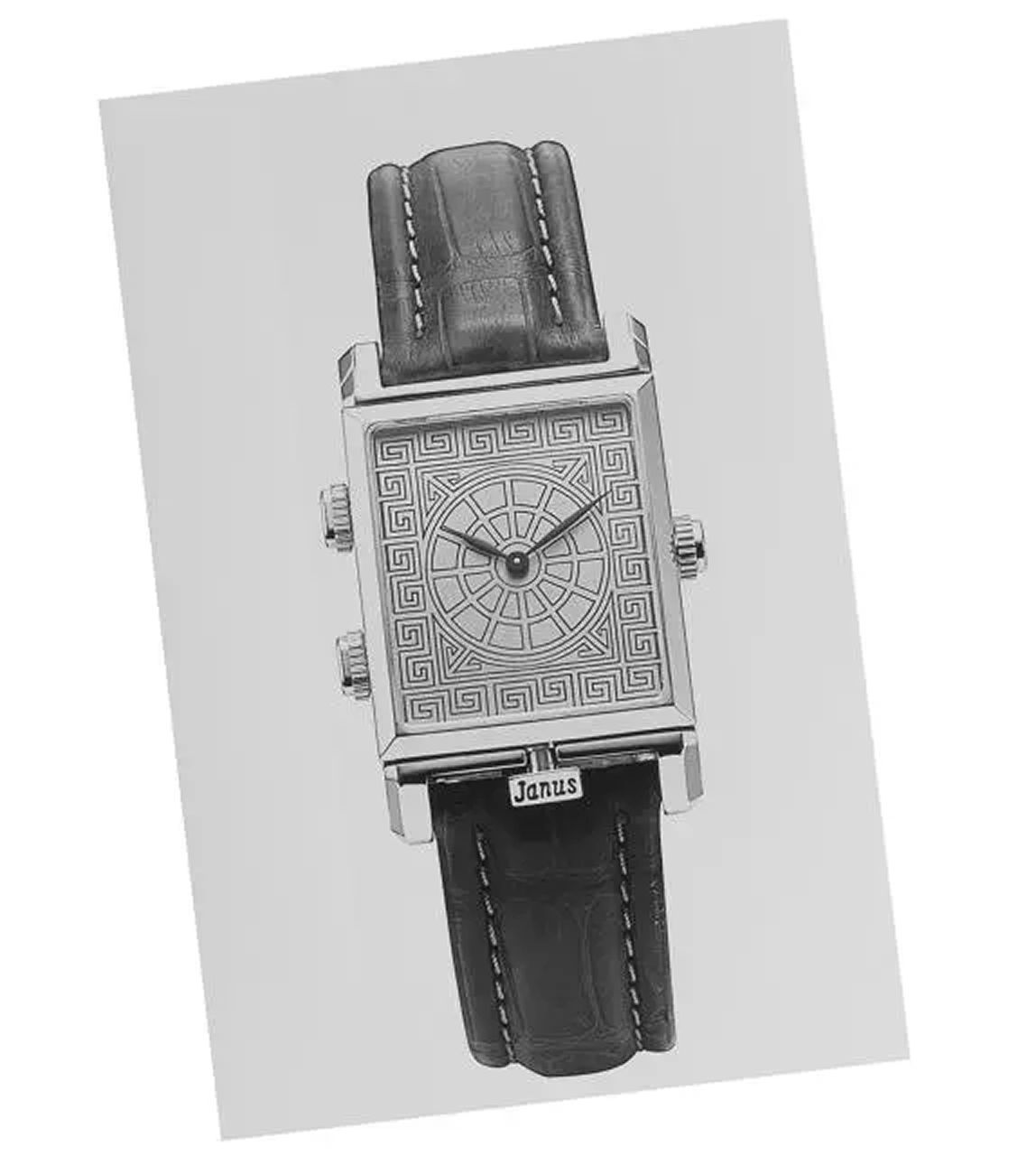 Universal Genève Janus, the platinum convertible watch launched under Stelux ownership